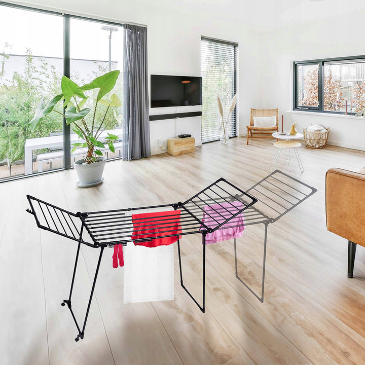 Séchoir à linge, 27 m de surface, extensible, dépliable, grand modèle sur pied, Bona XXL, Sepio