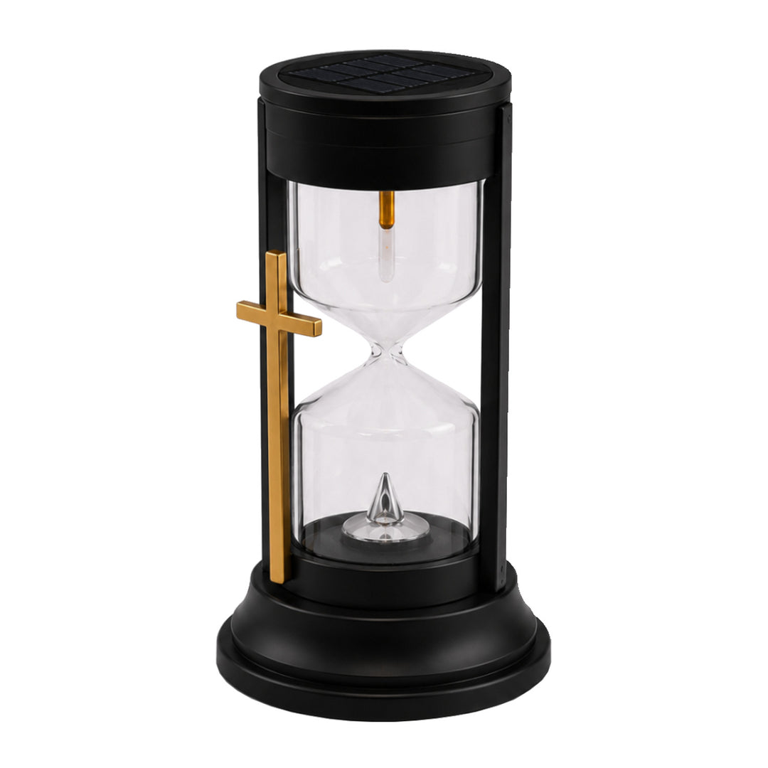 Bougie solaire, « Sablier de l'éternité », LED 0,08 W, autonomie de 20 000 h, luminosité maximale de 3 lm, 77199, Znicz-lux