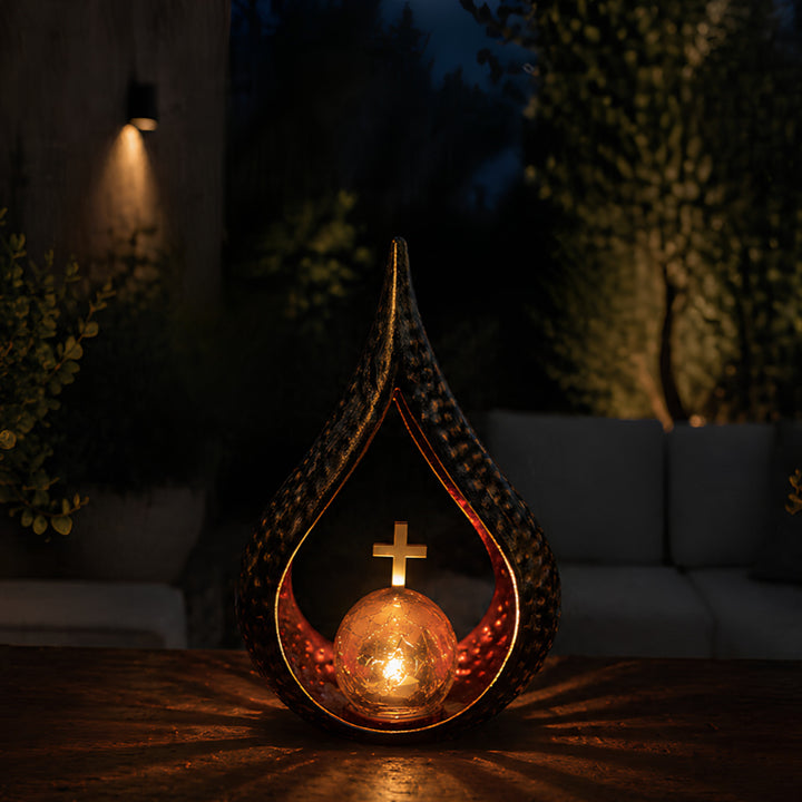 Bougie solaire « Larmes de mémoire », LED 0,06 W, autonomie de 20 000 h, luminosité maximale de 2,5 lm, 77200, Znicz-lux