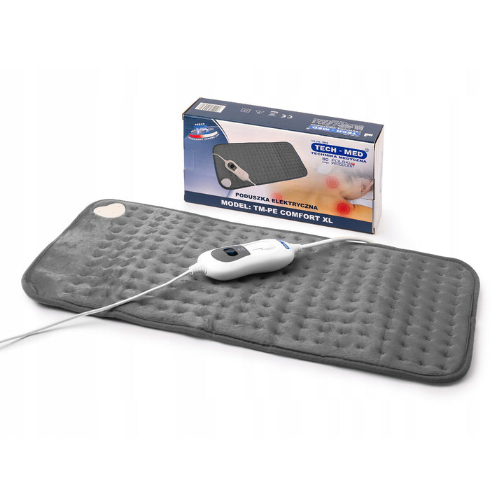 Coussin chauffant électrique, 3 niveaux de chaleur, 30 x 60 cm, puissance 100 W, TM-PE COMFORT XL, Tech-Med