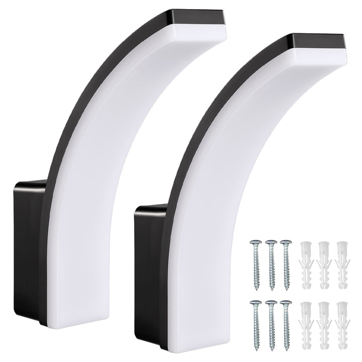 Lampe LED Maclean, couleur noire, 20 W, IP65, 2 750 lm, blanc neutre (4 000 K) MCE511 B, lot de 2