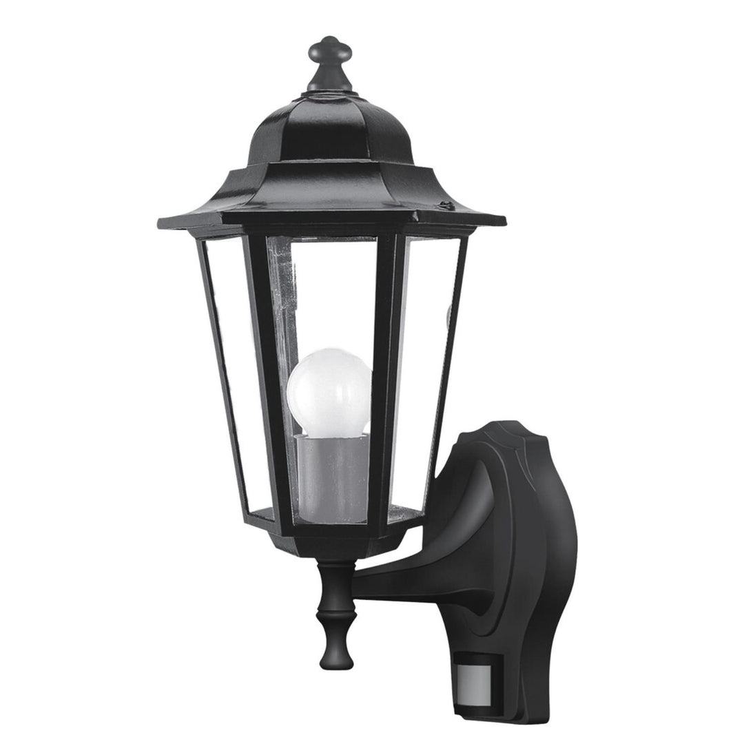 Applique murale Rabalux, d'extérieur, avec détecteur de mouvement, IP43, E27, 60 W max., noire, Velence, lot de 4
