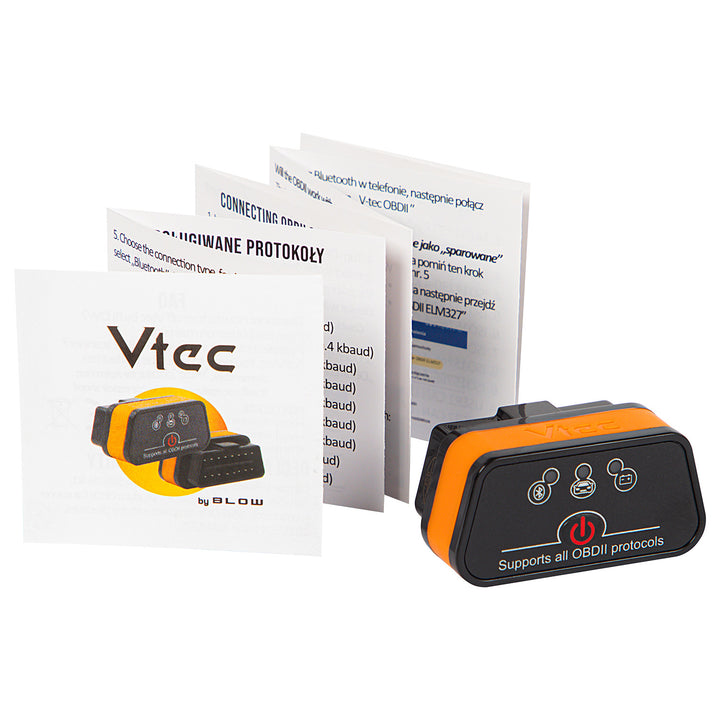 Interface de diagnostic OBD2 Vtec iTRON Blow, Bluetooth 4.0, communication sans fil avec l'ordinateur de bord du véhicule, compatibilité élevée, 58-660#