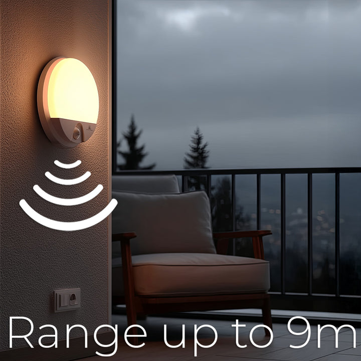 Lampe LED avec détecteur de mouvement Maclean, détecteur PIR, couleur blanche, 15 W, IP54, 1 100 lm, lumière neutre, MCE291 W, lot de 2