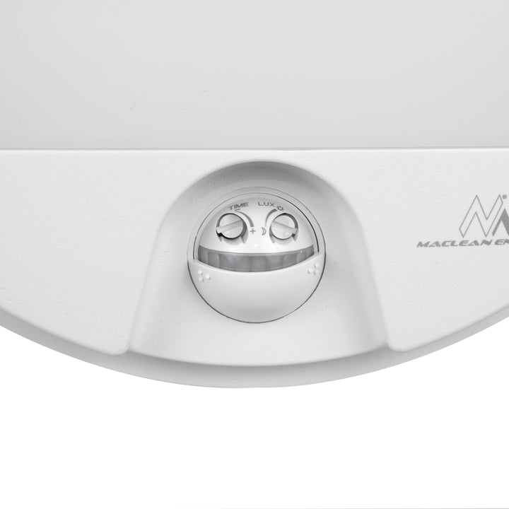 Lampe LED avec détecteur de mouvement Maclean, détecteur PIR, couleur blanche, 15 W, IP54, 1 100 lm, lumière neutre, MCE291 W, lot de 2