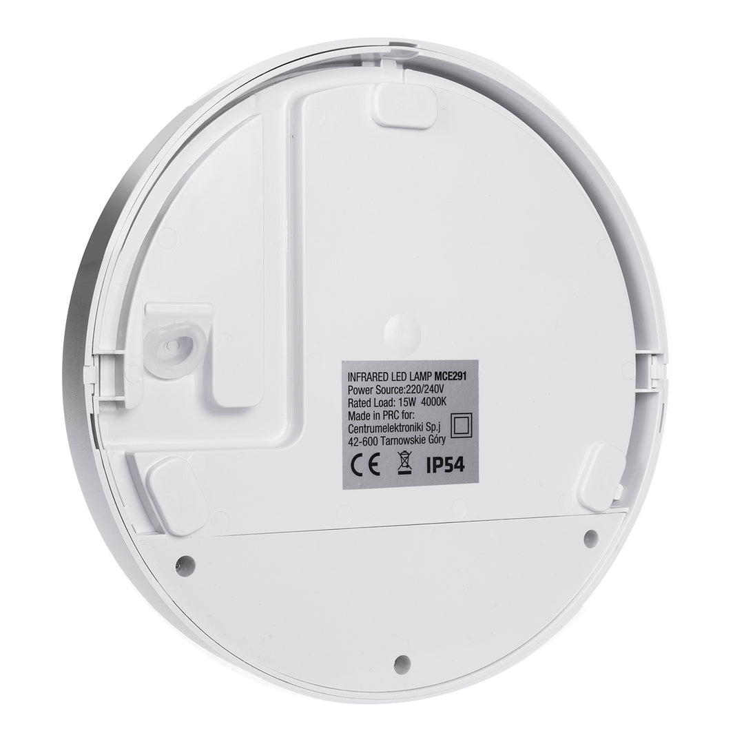 Lampe LED avec détecteur de mouvement Maclean, détecteur PIR, couleur blanche, 15 W, IP54, 1 100 lm, lumière neutre, MCE291 W, lot de 2
