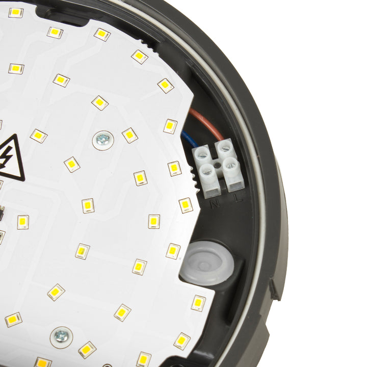 Lampe LED avec détecteur de mouvement Maclean, capteur PIR, couleur grise, 15 W, IP54, 1 100 lm, lumière neutre, MCE291 W, lot de 2