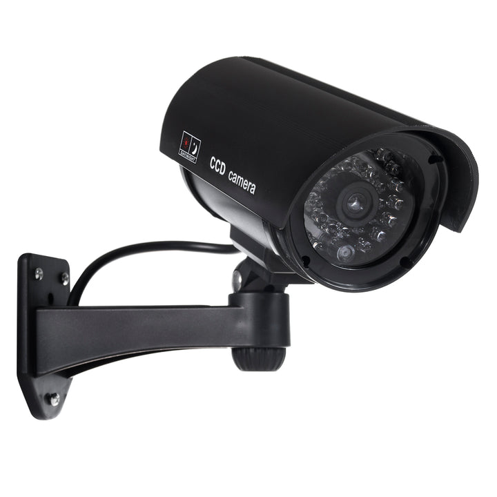 Fausse caméra avec LED clignotante IR1100 B IR d'extérieur, noire, 2 pièces + 4 piles AA Varta Industrial