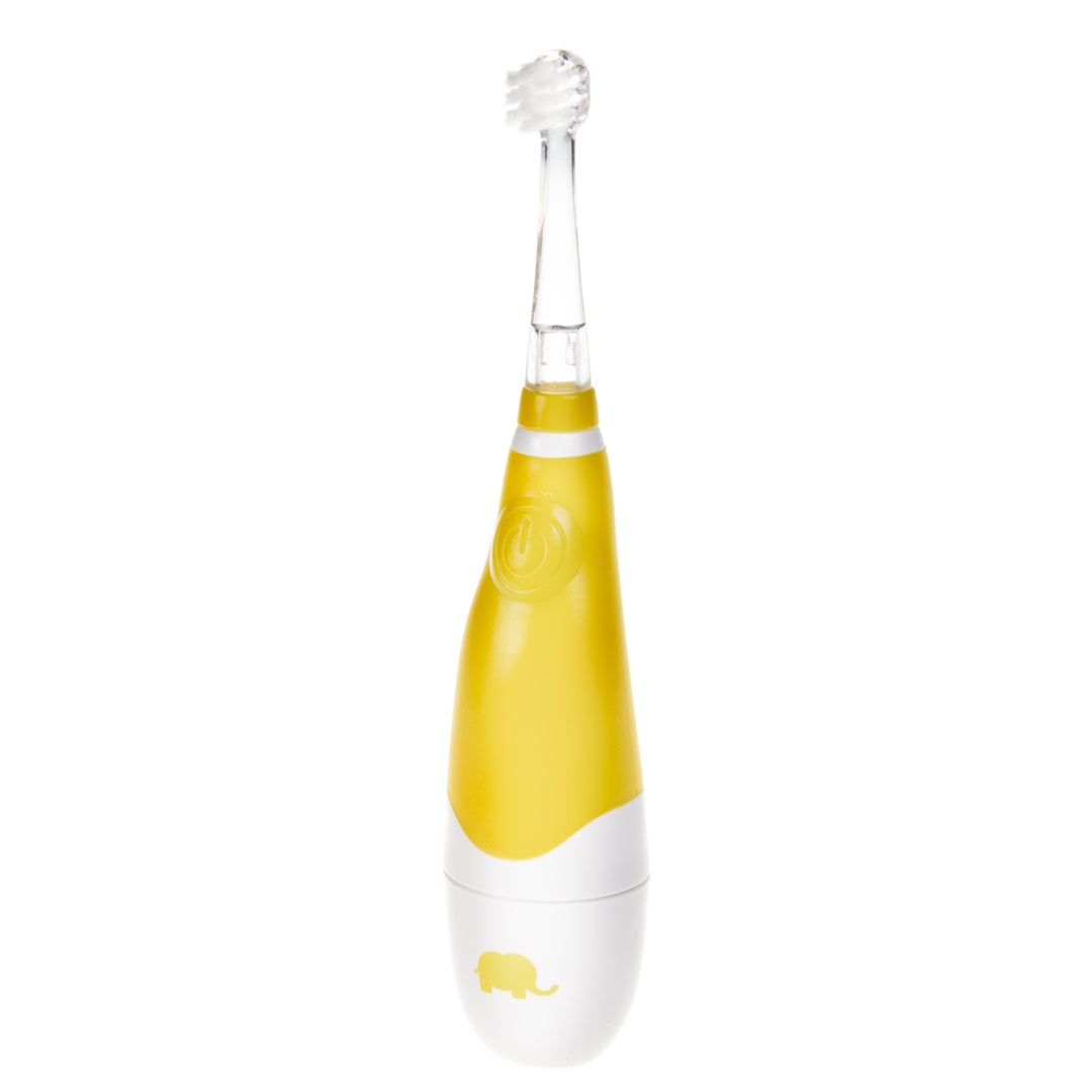 Brosse à dents sonique pour enfants SEAGO, couleur jaune, 4 embouts, SG-902 Yellow + pile alcaline AAA Varta Industrial