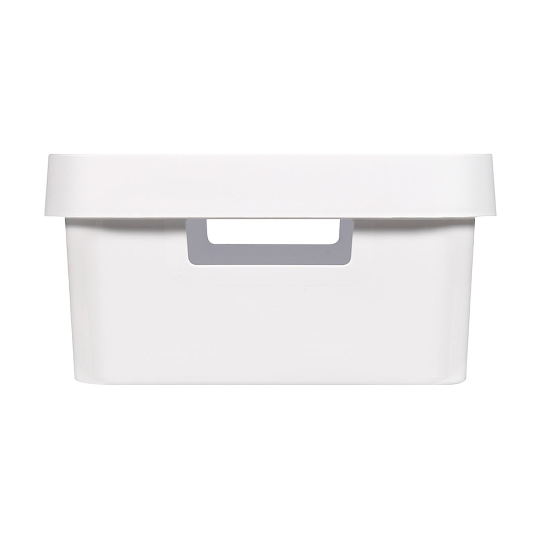 Boîte avec couvercle Curver Infinity 11 L, blanche, lot de 2