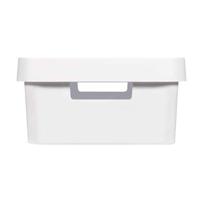 Boîte avec couvercle Curver Infinity 11 L, blanche, lot de 2