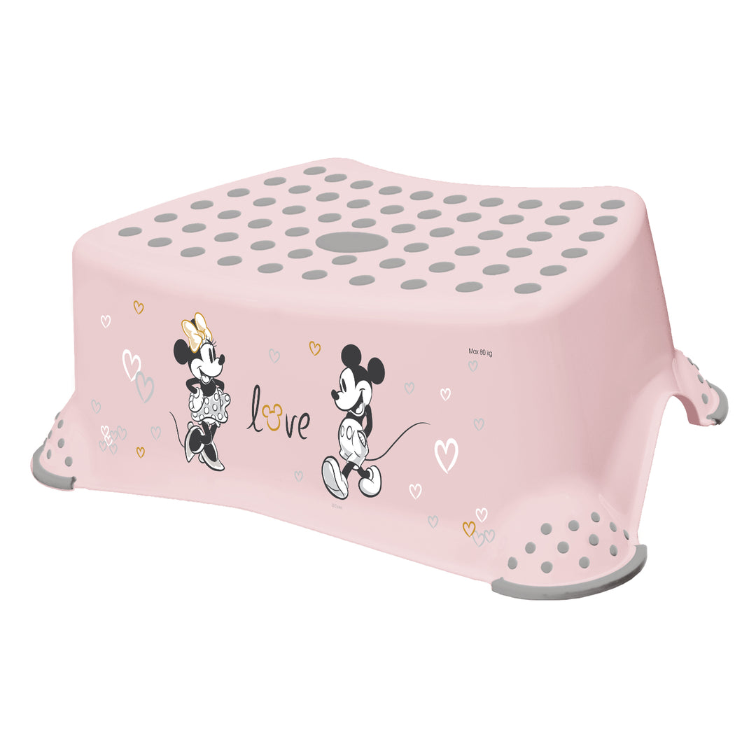 Marchepied pour enfants + marchepied à deux marches Keeeper, avec fonction antidérapante, série « Minnie Mouse »
