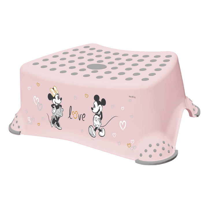Marchepied pour enfants + marchepied à deux marches Keeeper, avec fonction antidérapante, série « Minnie Mouse »