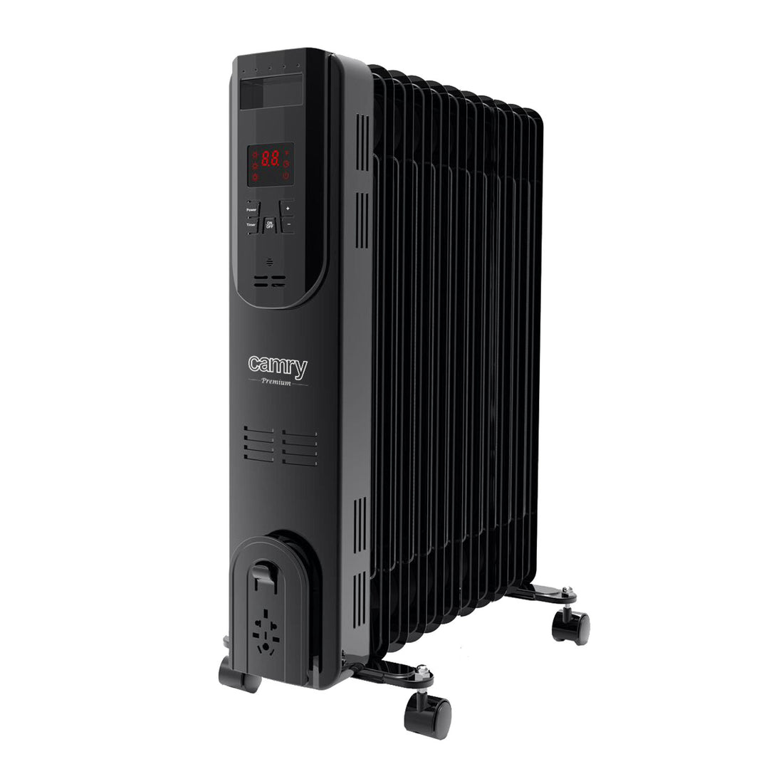 Radiateur à huile, 11 ailettes, 2 500 W, télécommande, écran LED, thermostat, Camry CR 7813