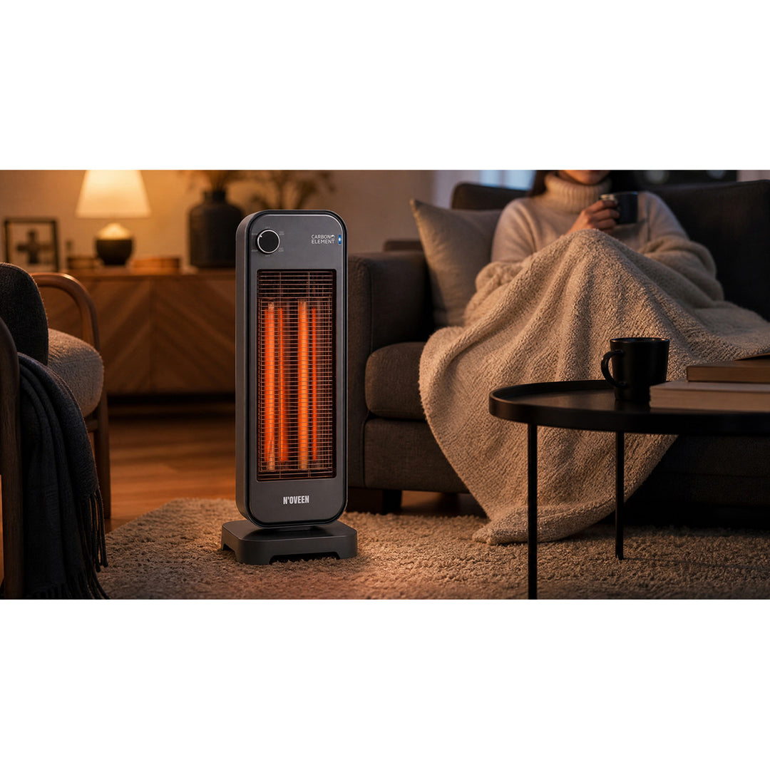 Radiateur rayonnant à infrarouge 900 W, 2 niveaux de chauffage, Noveen