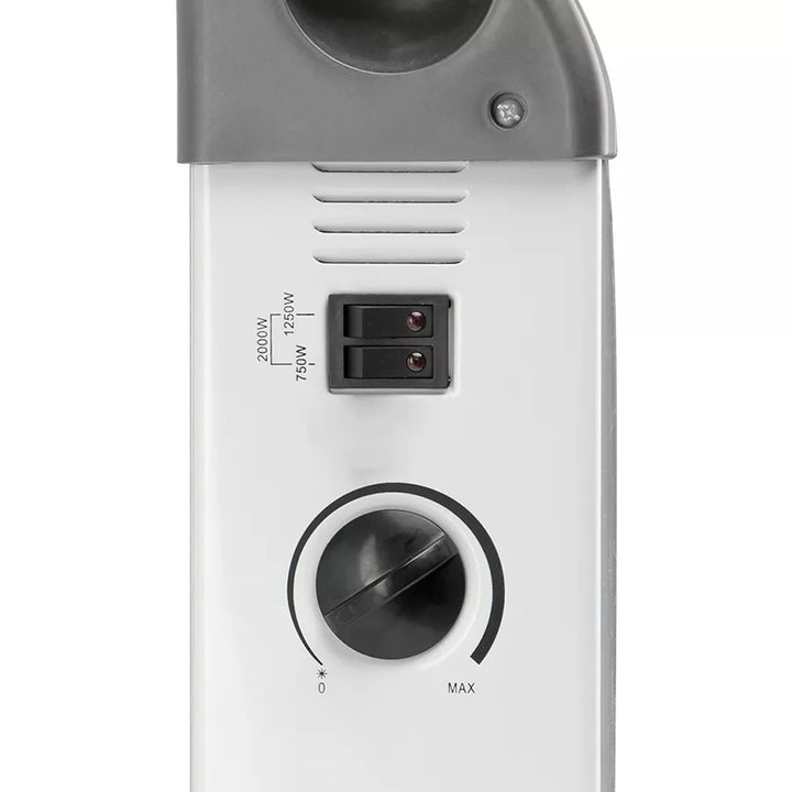 Radiateur à convection, électrique, 2 000 W, thermostat, blanc, Noveen