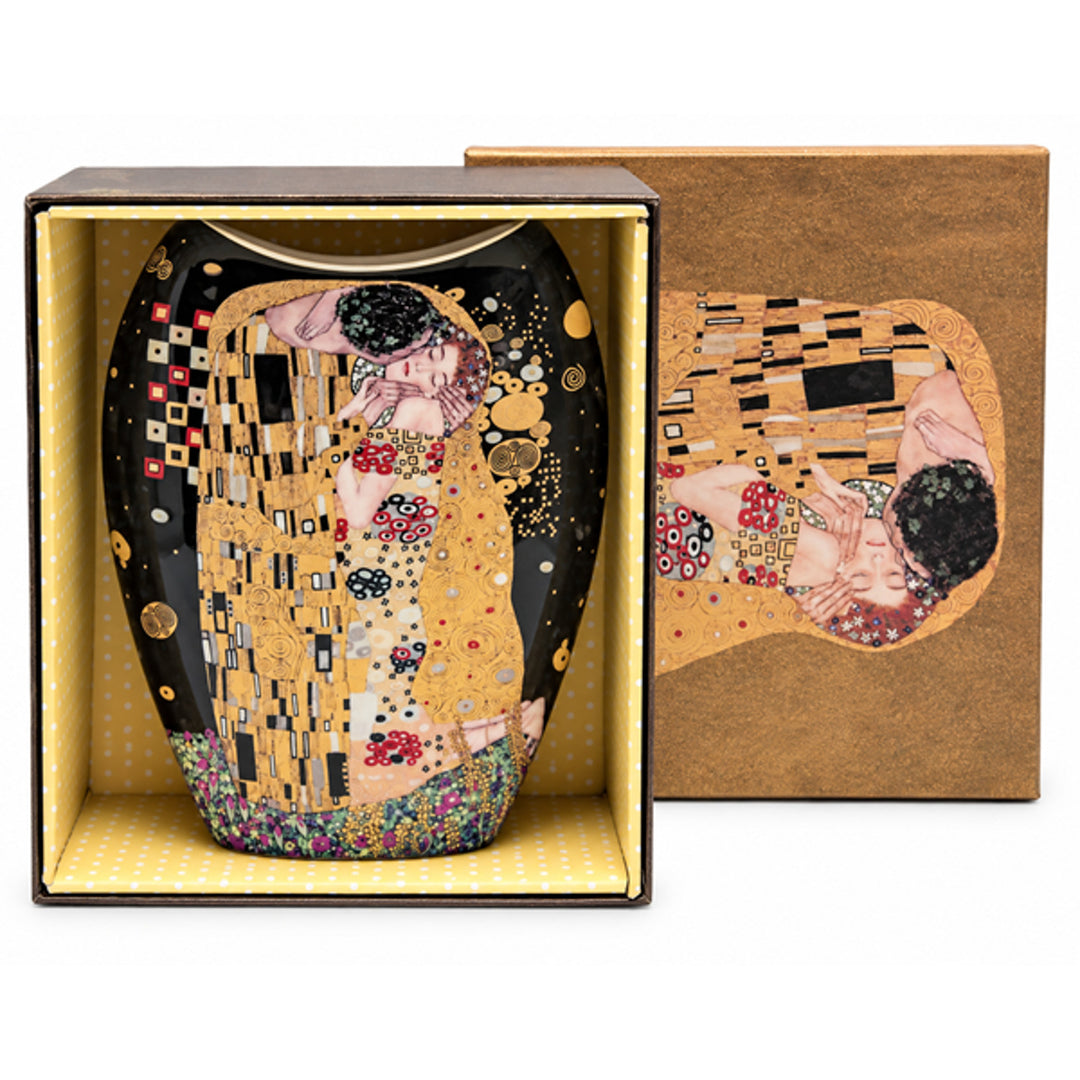 Vase en porcelaine « Le Baiser » de Gustav Klimt, Queen Isabell