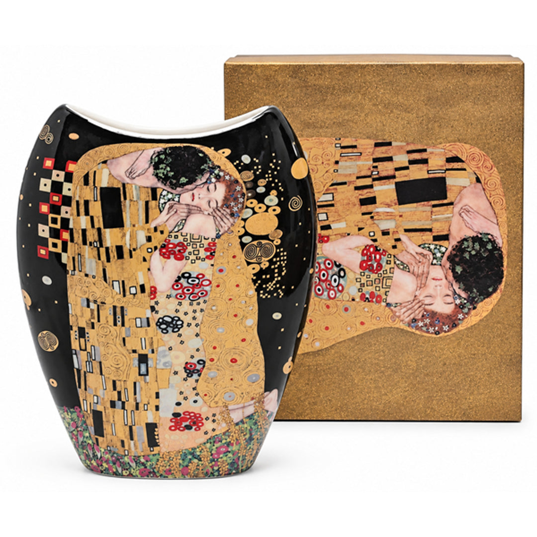 Vase en porcelaine « Le Baiser » de Gustav Klimt, Queen Isabell