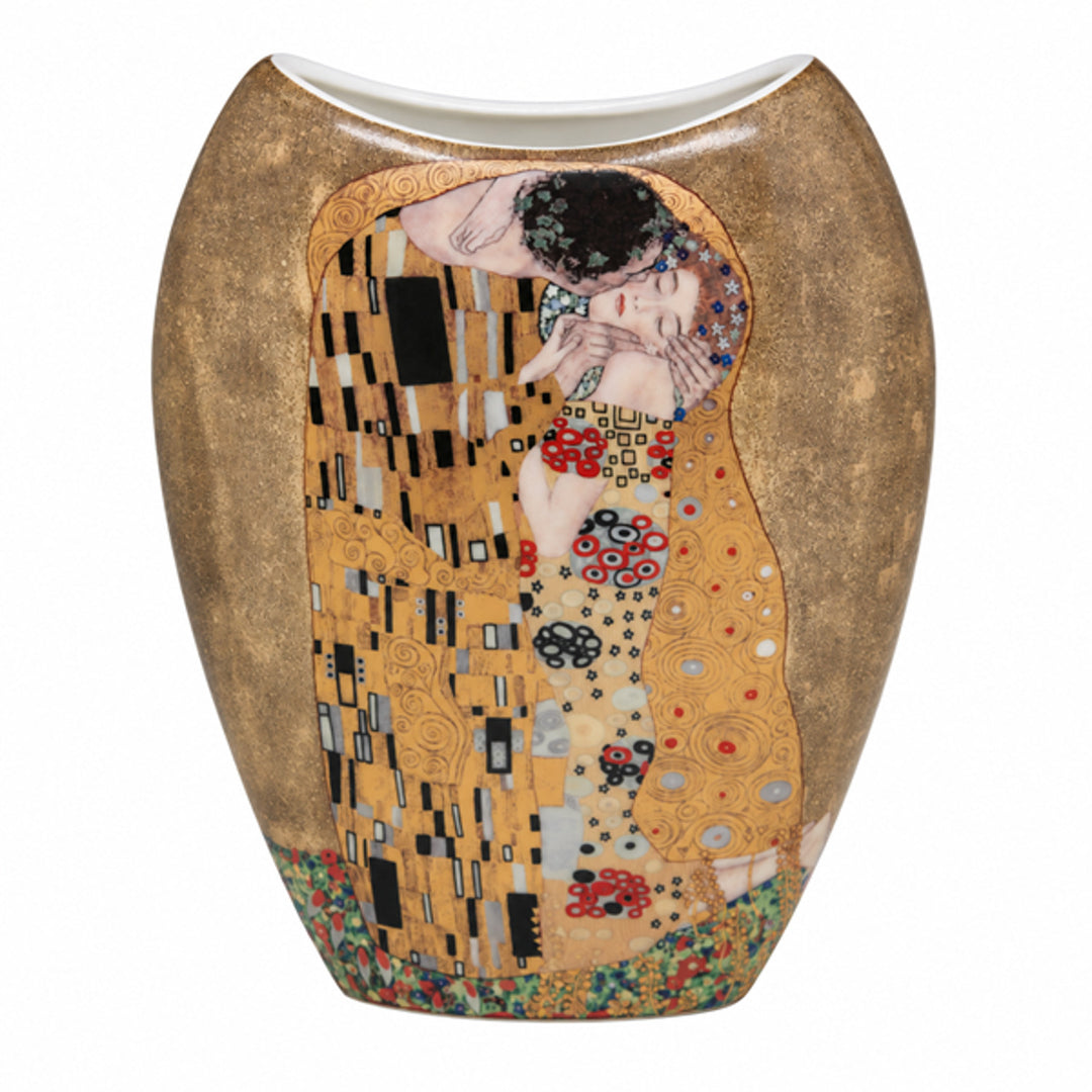 Vase en porcelaine dans un coffret cadeau, collection Klimt « Le Baiser »