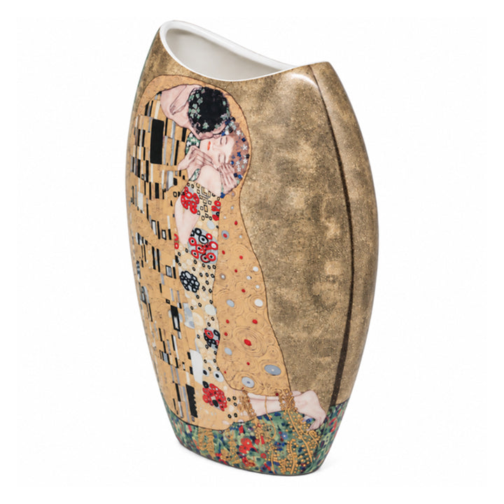 Vase en porcelaine dans un coffret cadeau, collection Klimt « Le Baiser »