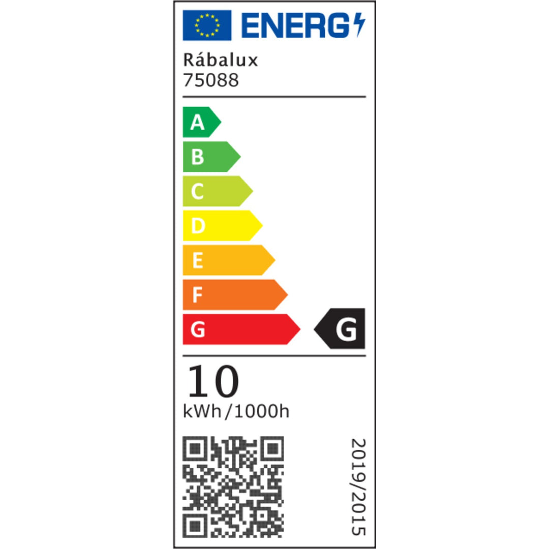 Applique d'intérieur Tilmann, noire, LED 10 W, 550 lm, 4 000 K, H 36 cm, IP44, commande tactile, 75088