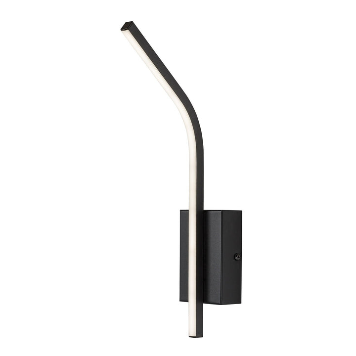 Applique d'intérieur Tilmann, noire, LED 10 W, 550 lm, 4 000 K, H 36 cm, IP44, commande tactile, 75088
