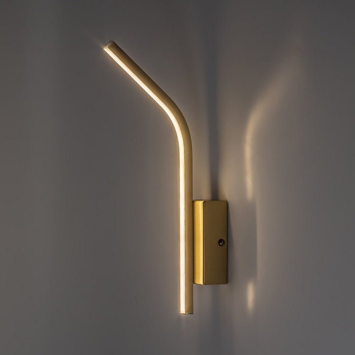 Applique d'intérieur Tilmann, dorée, LED 10 W, 550 lm, 4 000 K, H 36 cm, IP44, à commande tactile, 75089