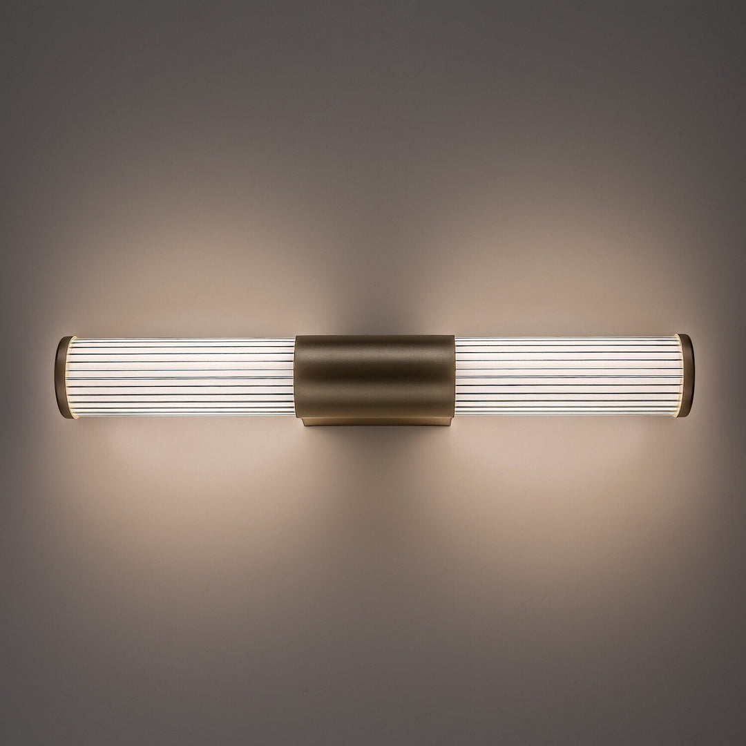 Applique de salle de bains, Calyn, LED 8 W, 4 000 K, 620 lm, L 40 cm, dorée, IP44, 75104