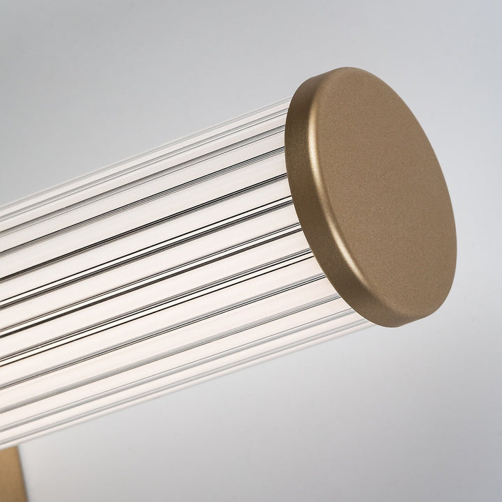Applique de salle de bains, Calyn, LED 8 W, 4 000 K, 620 lm, L 40 cm, dorée, IP44, 75104