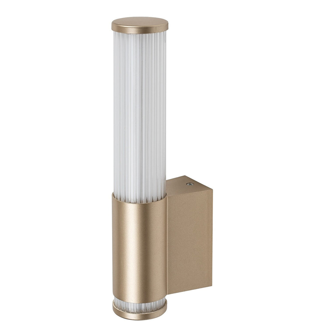 Applique de salle de bains, Calyn, LED 6 W, 4 000 K, 530 lm, H 29 cm, dorée, IP44, 75106