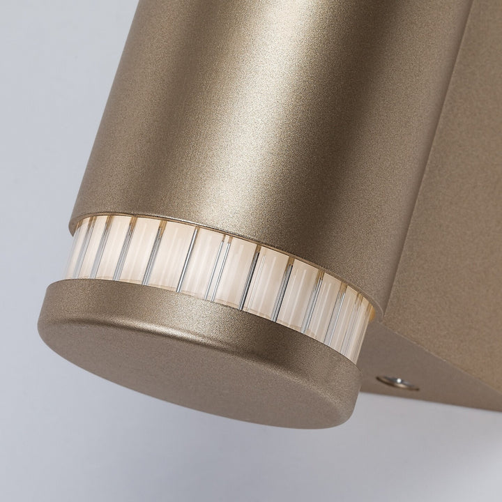 Applique de salle de bains, Calyn, LED 6 W, 4 000 K, 530 lm, H 29 cm, dorée, IP44, 75106