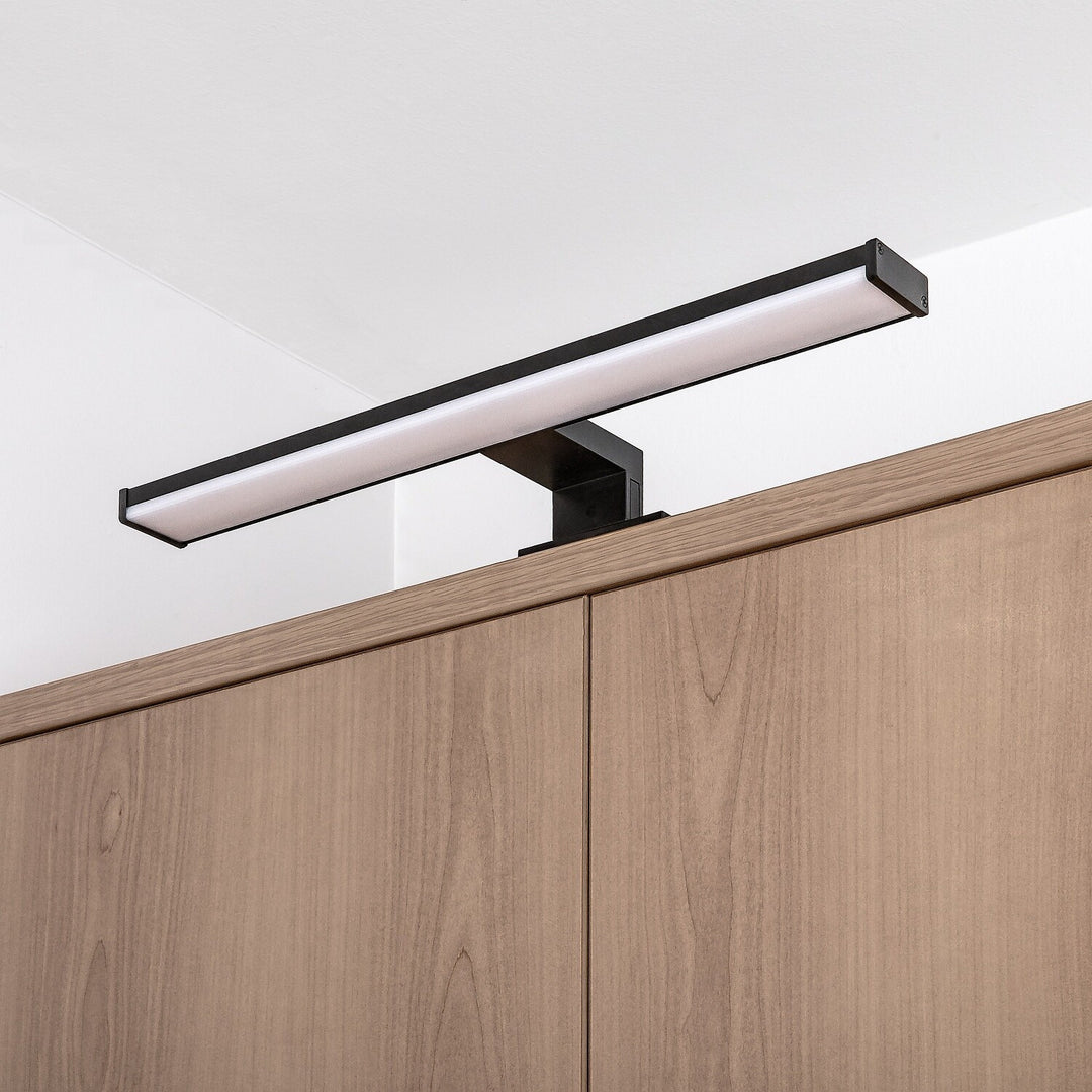 Applique de salle de bains, Seyra, LED 8 W, 4 000 K, 650 lm, L 40 cm, noir, IP44, 75112
