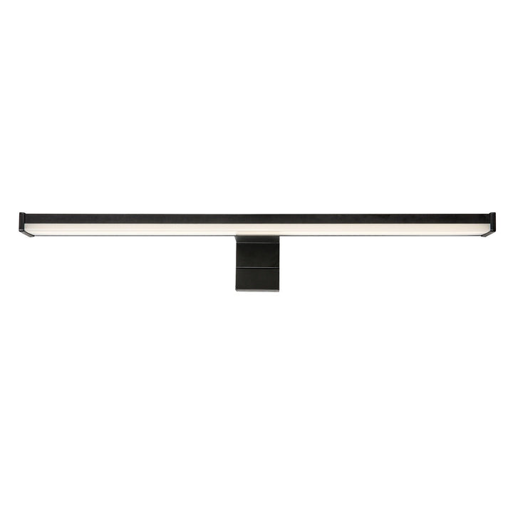 Applique de salle de bains, Seyra, LED 8 W, 4 000 K, 650 lm, L 40 cm, noir, IP44, 75112