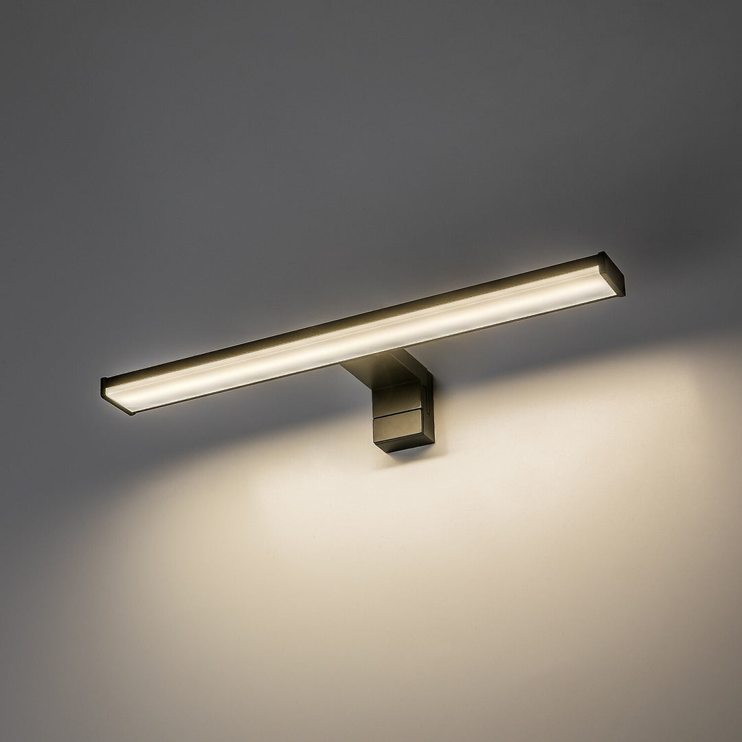 Applique de salle de bains, Seyra, LED 8 W, 4 000 K, 650 lm, L 40 cm, noir, IP44, 75112