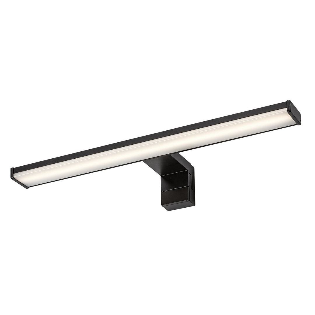 Applique de salle de bains, Seyra, LED 8 W, 4 000 K, 650 lm, L 40 cm, noir, IP44, 75112