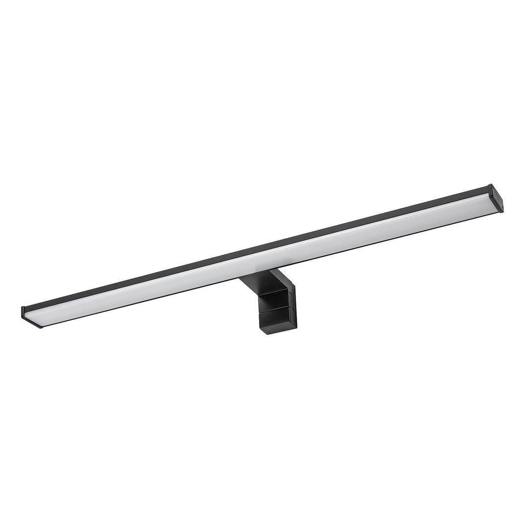 Applique de salle de bains, Seyra, LED 12 W, 4 000 K, 910 lm, L 60 cm, noir, IP44, 75113