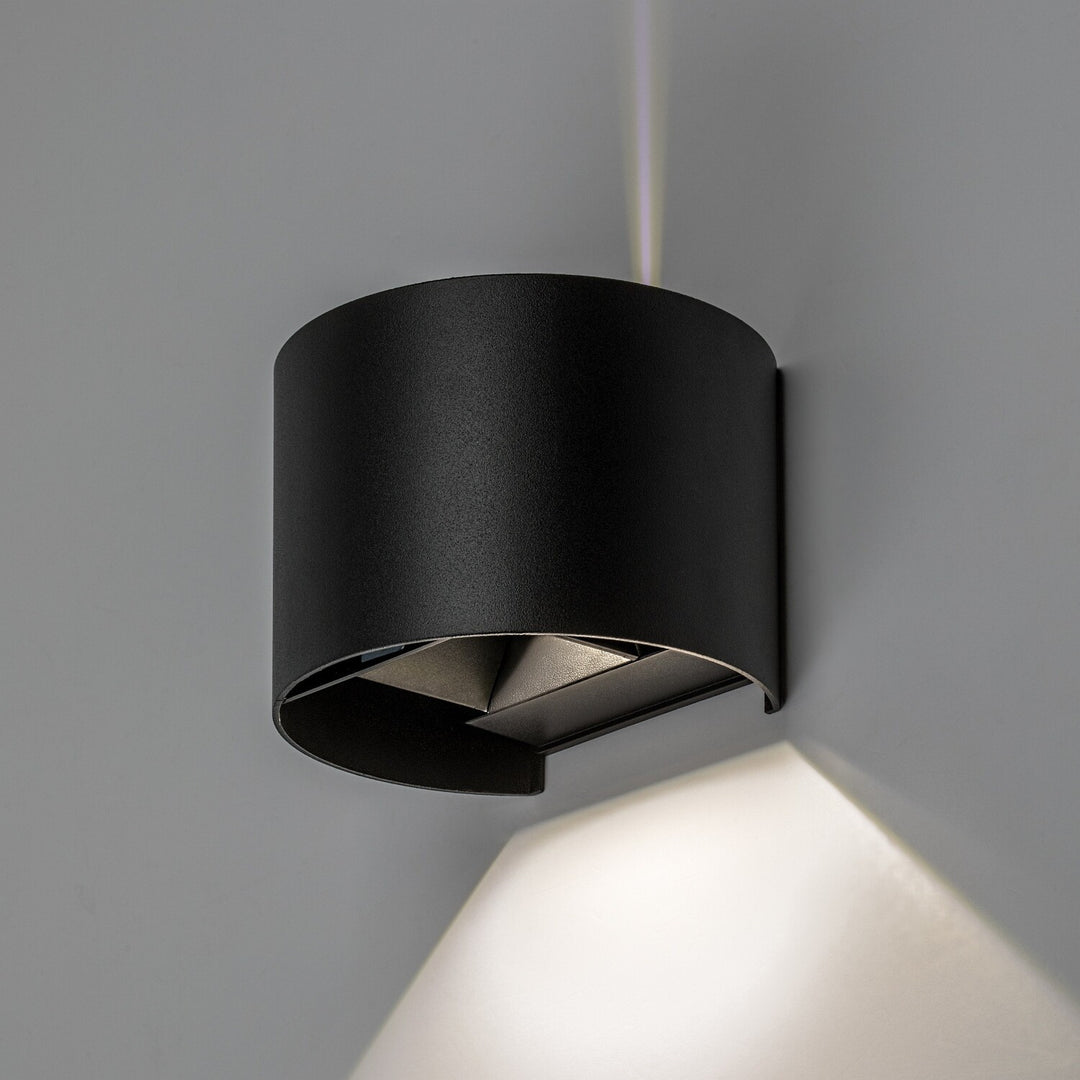 Applique d'extérieur, Virna, LED 5 W, 420 lm, température de couleur 2 700, 4 000, 6 500 K, IP54, noir, 77218