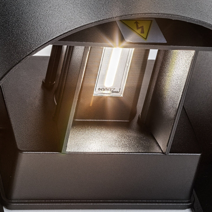 Applique d'extérieur, Virna, LED 5 W, 420 lm, température de couleur 2 700, 4 000, 6 500 K, IP54, noir, 77218