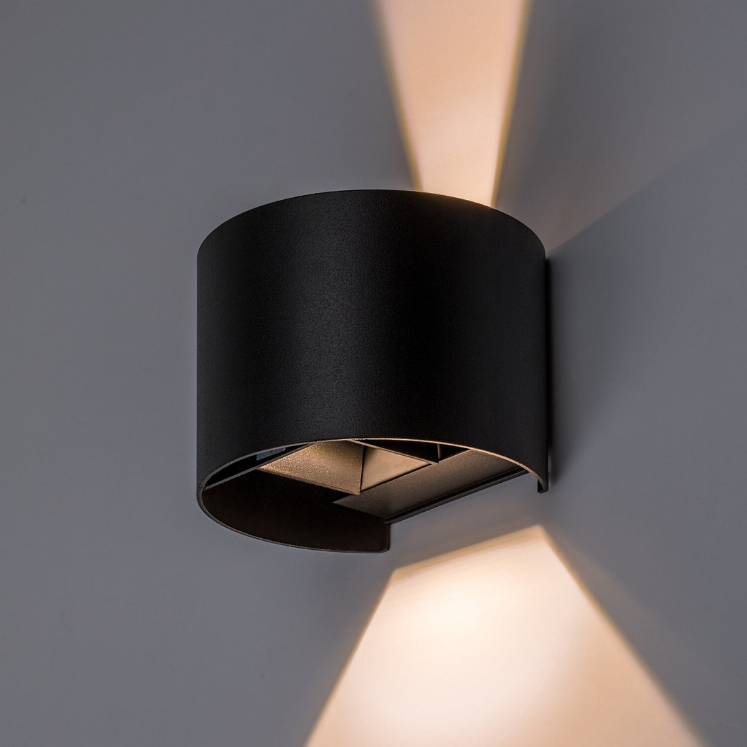 Applique d'extérieur, Virna, LED 5 W, 420 lm, température de couleur 2 700, 4 000, 6 500 K, IP54, noir, 77218