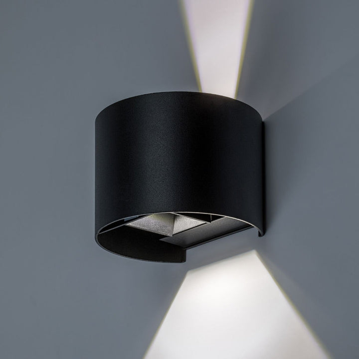 Applique d'extérieur, Virna, LED 5 W, 420 lm, température de couleur 2 700, 4 000, 6 500 K, IP54, noir, 77218