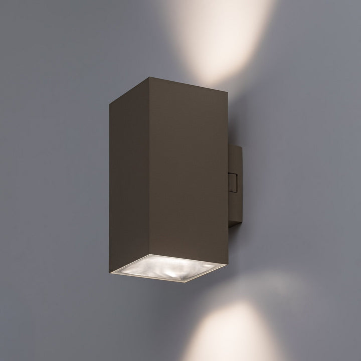 Applique d'extérieur, Urfa, LED 18 W, 1 800 lm, température de couleur 2 700, 4 000, 6 500 K, H 16 cm, IP65, gris-beige, 77215