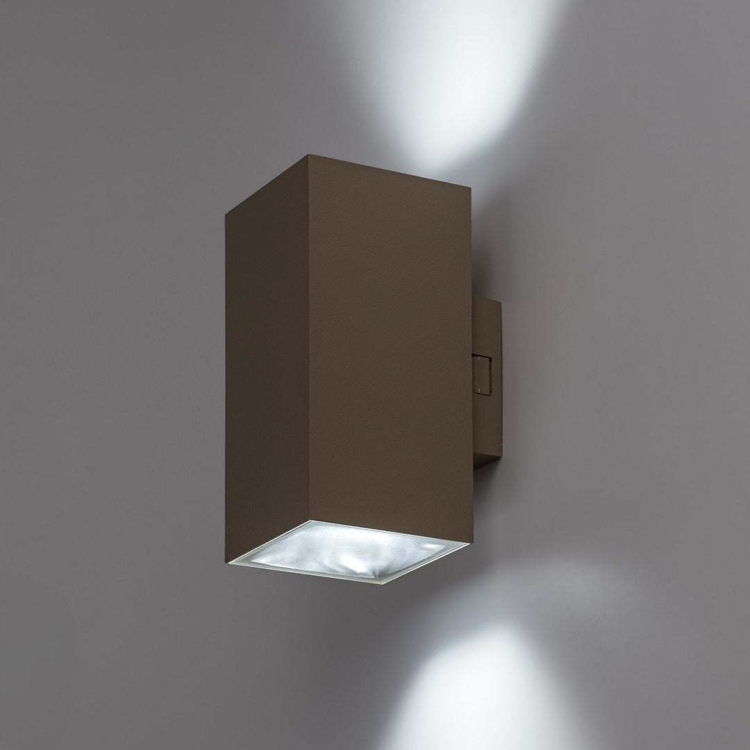 Applique d'extérieur, Urfa, LED 18 W, 1 800 lm, température de couleur 2 700, 4 000, 6 500 K, H 16 cm, IP65, gris-beige, 77215