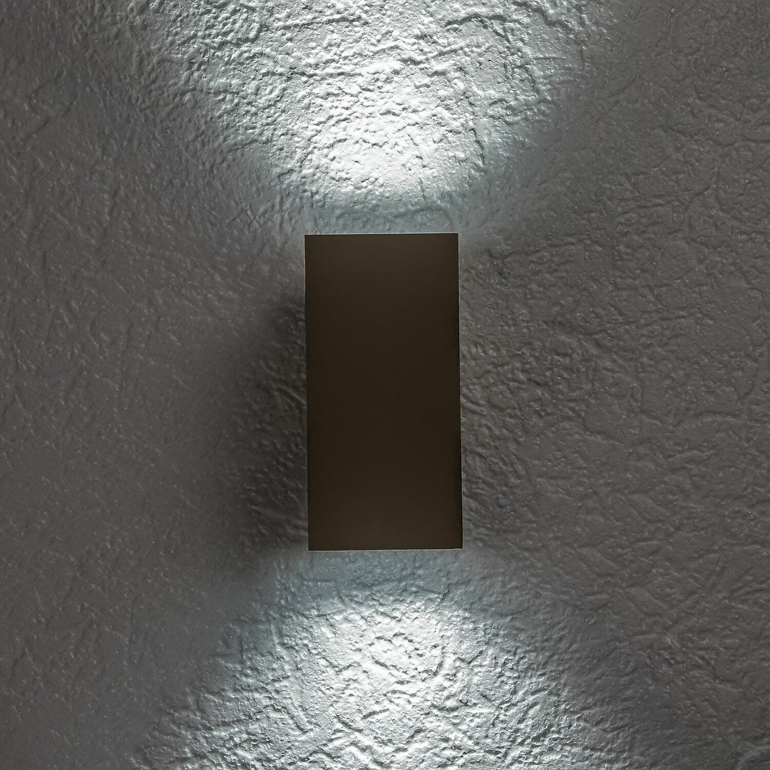 Applique d'extérieur, Urfa, LED 18 W, 1 800 lm, température de couleur 2 700, 4 000, 6 500 K, H 16 cm, IP65, gris-beige, 77215
