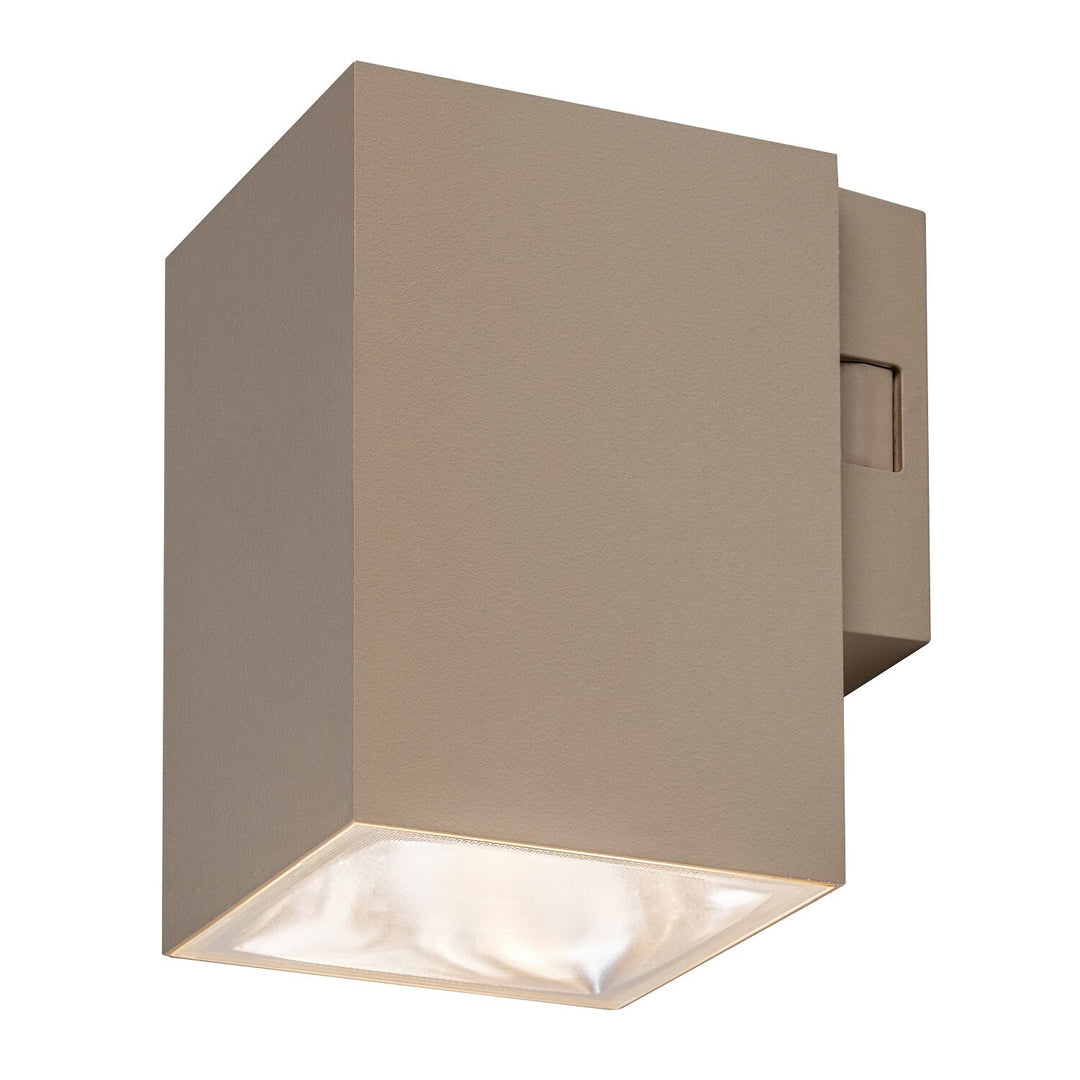 Applique d'extérieur, Urfa, LED 9 W, 900 lm, température de couleur 2 700, 4 000, 6 500 K, H 11,5 cm, IP65, gris-beige, 77216