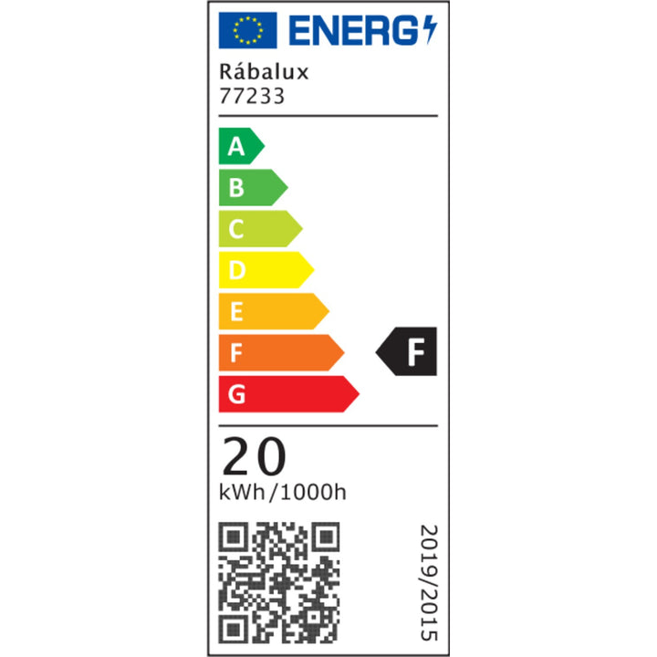 Applique d'extérieur, Matzen, LED 20 W, 1 860 lm, 4 000 K, H 30 cm, IP65, noire, avec détecteur PIR, 77233