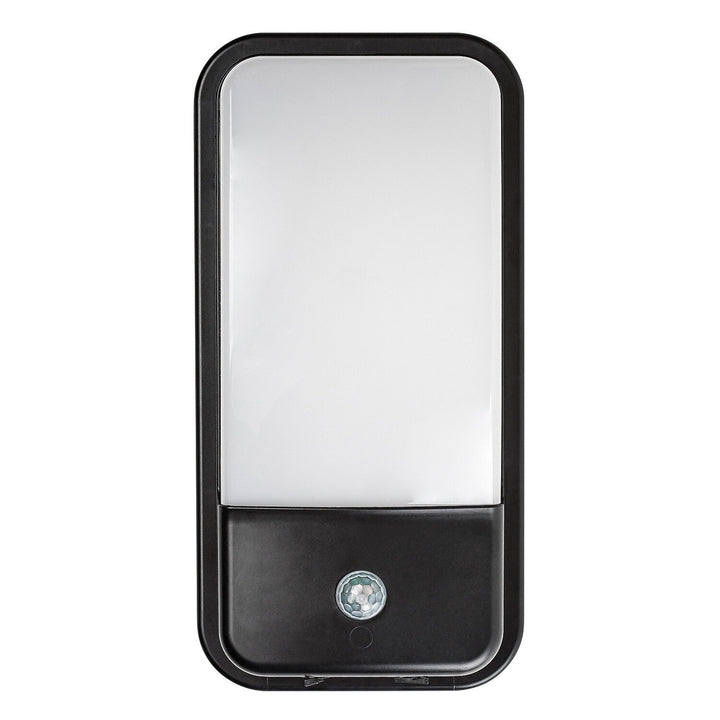 Applique d'extérieur, Matzen, LED 20 W, 1 860 lm, 4 000 K, H 30 cm, IP65, noire, avec détecteur PIR, 77233