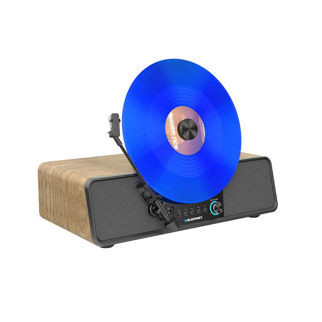 Platine vinyle automatique Blaupunkt, à montage vertical, BT, USB, cellule Audio-Technica, compatible avec les disques 7" et 12", Varsovia VT200BT