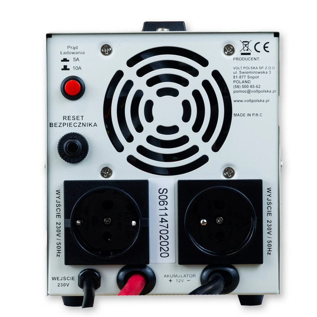 Alimentation de secours Sinus Pro 800 E, 12/230 V, puissance continue 500 W, puissance totale 800 VA, 3SP080012E