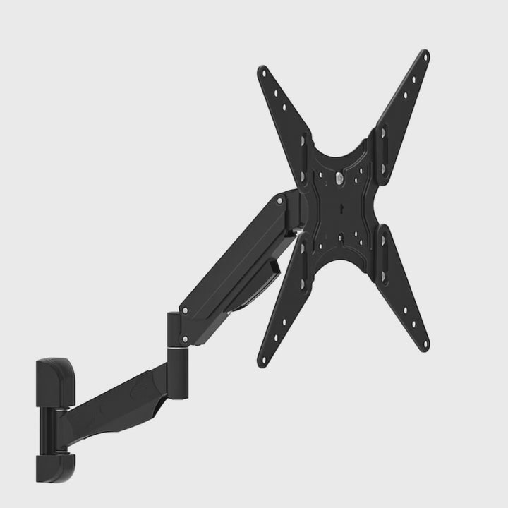 Support TV mural tournant à ressort à gaz pour écrans LCD, LED et plasma 32-55" 22kg 2 bras Maclean Brackets MC-784