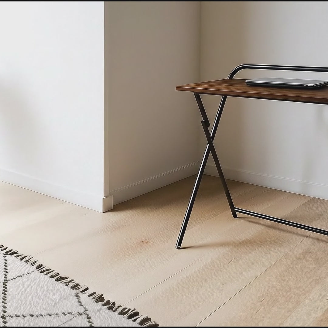 Bureau multifonctionnel Maclean pour ordinateur portable, noir, plateau 50x80cm, 50kg max, MC-127 B